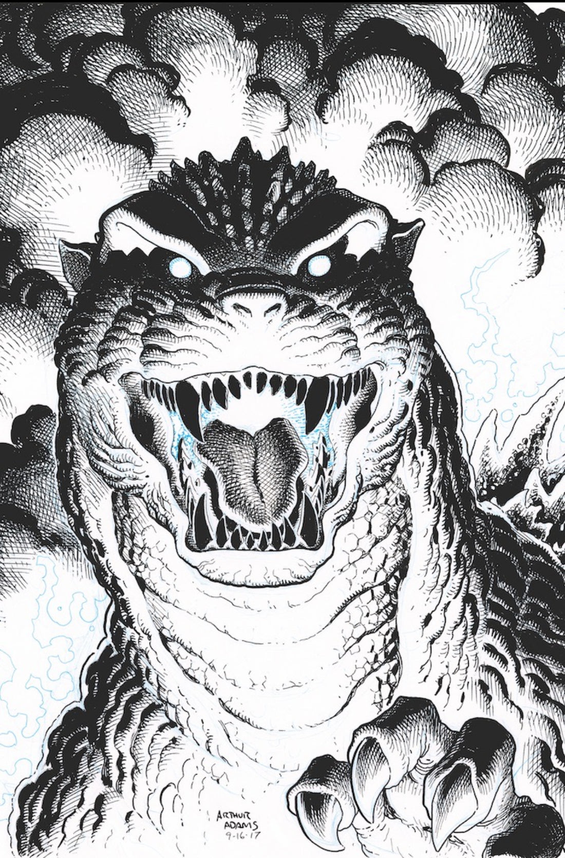 Adams Godzilla Art Adams Godzilla's Monsterpiece Theatre # 1 SKETCH NYCC – Webster’s Vault