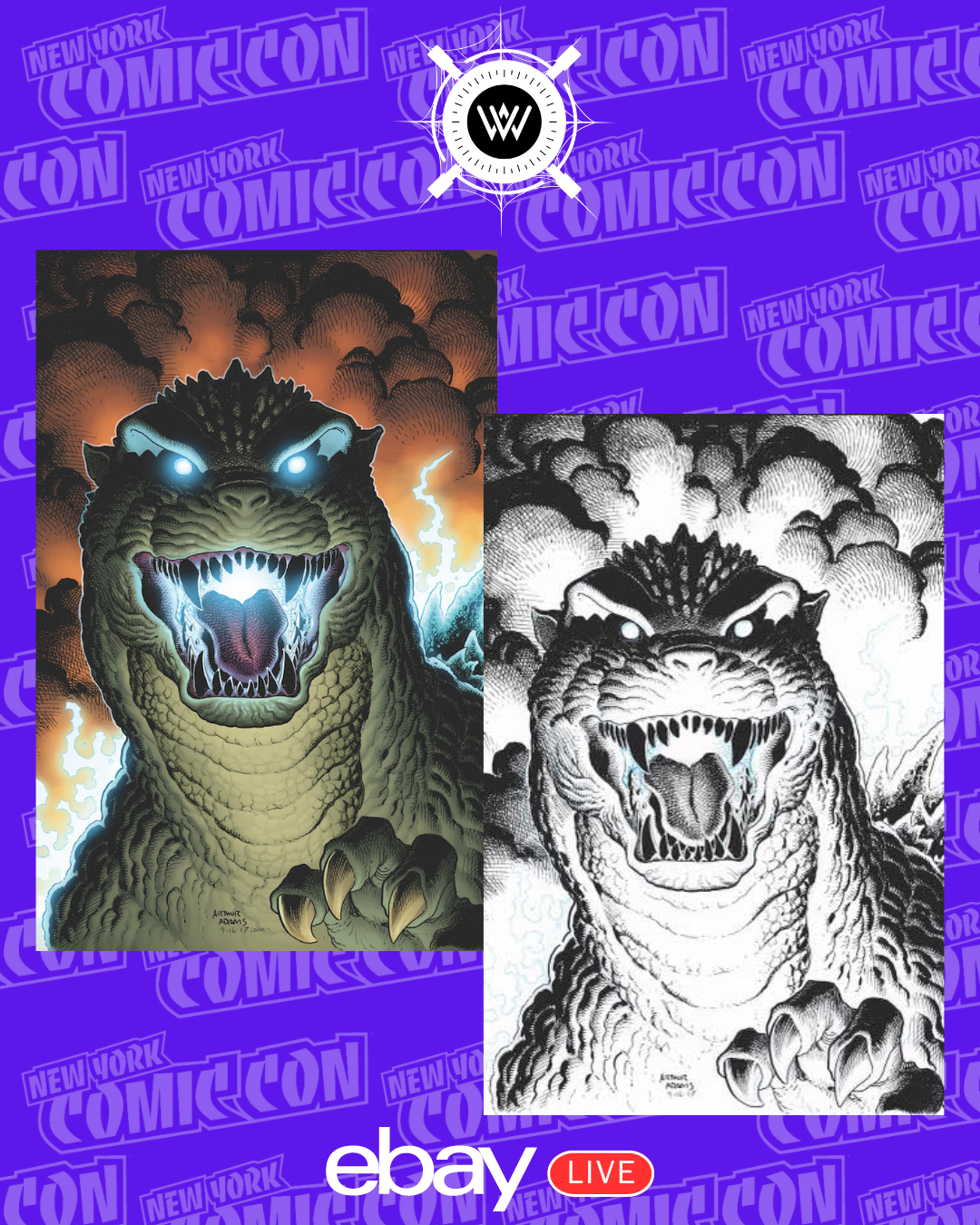 Art Adams Godzilla's Monsterpiece Theatre # 1
SKETCH/FOIL SET NYCC