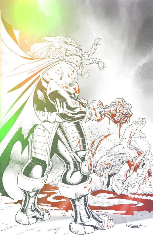 FOIL SAJAD SHAH BATTLE BEAST #3 SDCC PRESALE (WALKING DEAD HOMAGE)