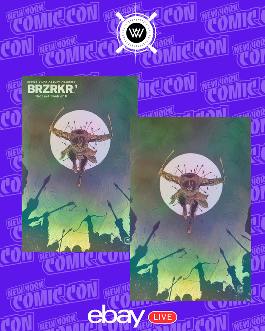 BRZRKR: The Lost Book of B #1 TRADE FOIL + VIRGIN FOIL SET NYCC