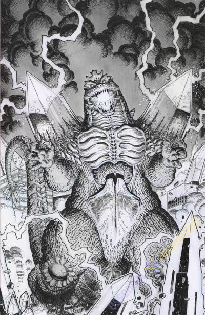 ARTHUR ADAMS SPACE GODZILLA #1 SET