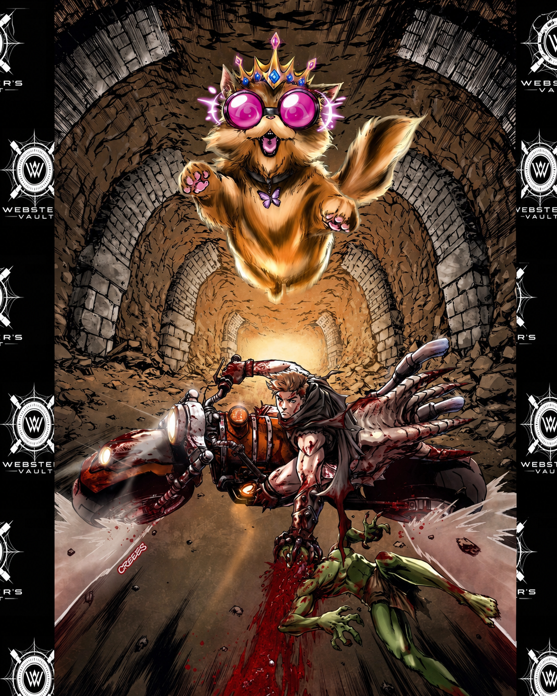 !!SIGNED!! FULL ART FOIL DUNGEON CRAWLER CARL 0 CREEEW LEE PRESALE NYCC LTD 500